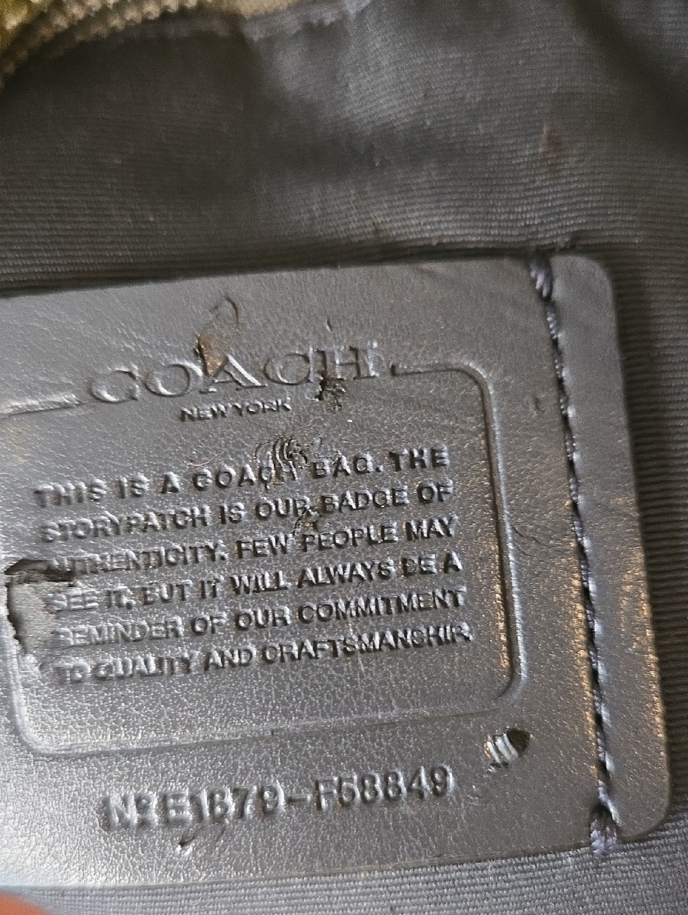 Coach Market Tote - Fatigue Stone - Green - Army - F58849 - Picture 9 of 15